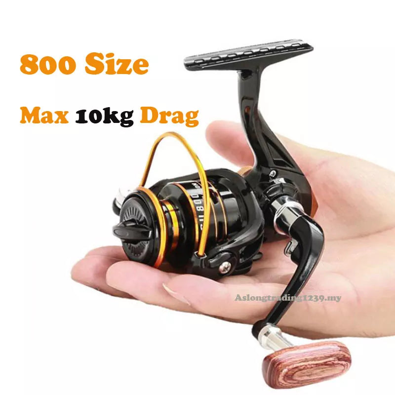 GT500 5.2:1 Mini Spinning Reel Outdoor Ice Fishing Sea Rock Raft Angling Rod Gear