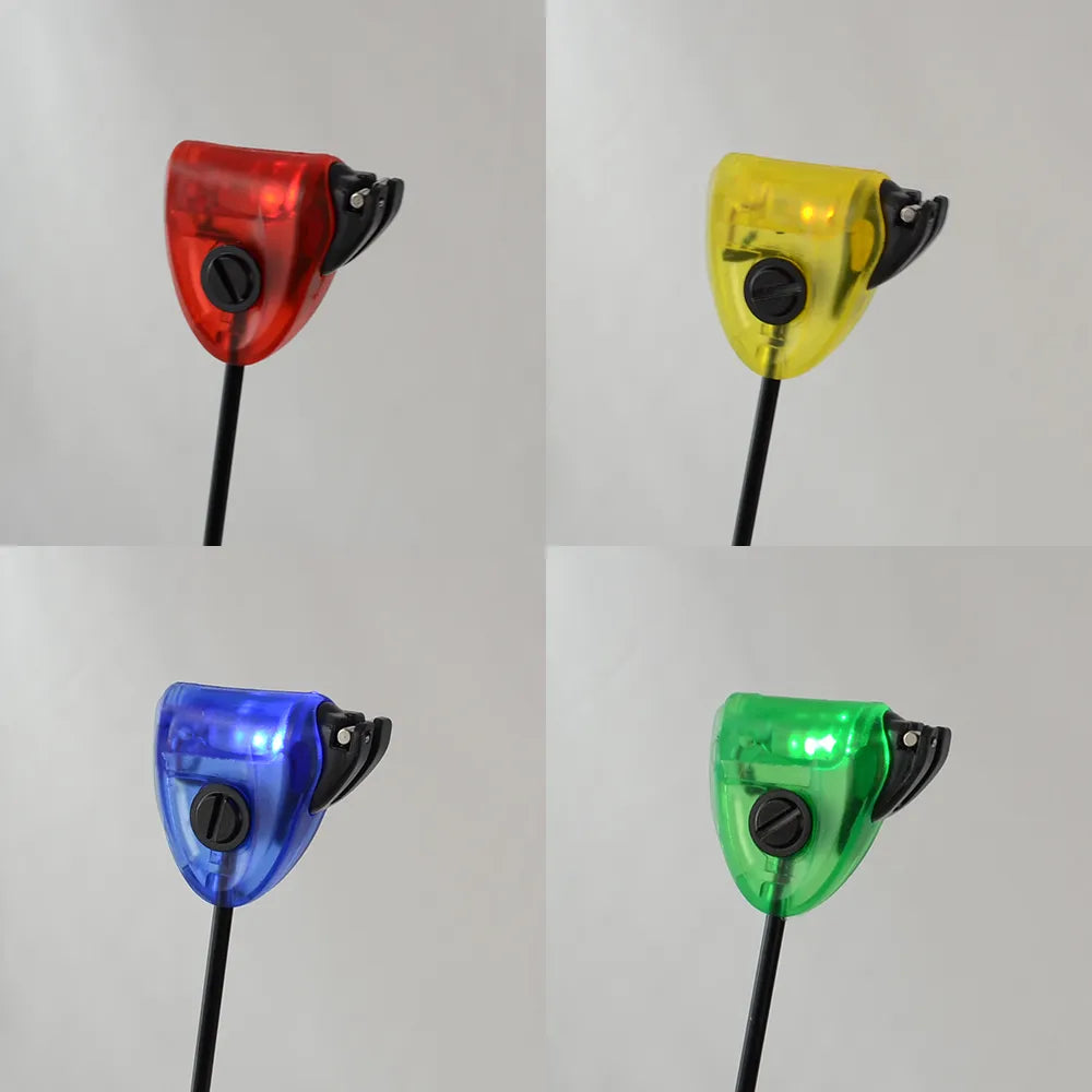 Carp Fishing Alarm Swinger Fishing Bite Indicator with LED Light 4 pieces in Case Fishing