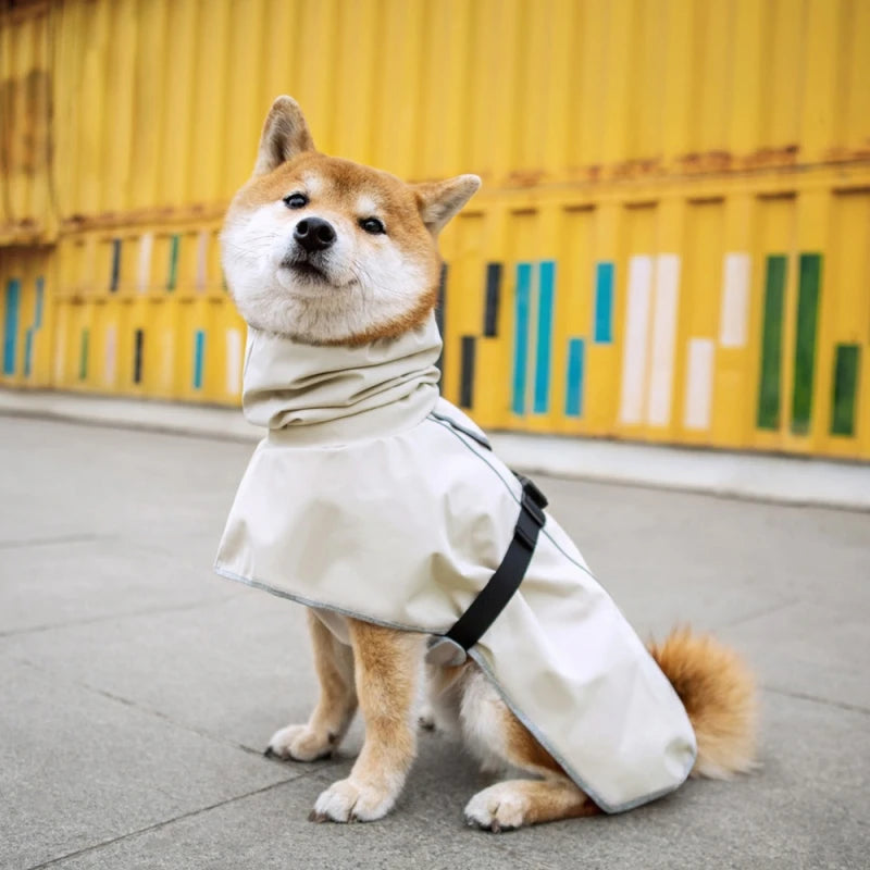 Medium And Large Dog Raincoat Poncho Labrador Golden Retriever Corgi Pet Clothes