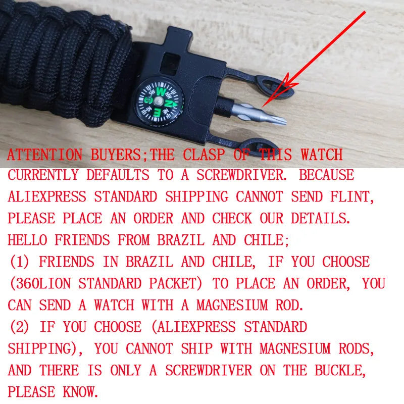 ADDIES Men Military Sports Digital Watches Compass Outdoor Survival Multi-function Waterproof Men's Watch Relogio Masculino