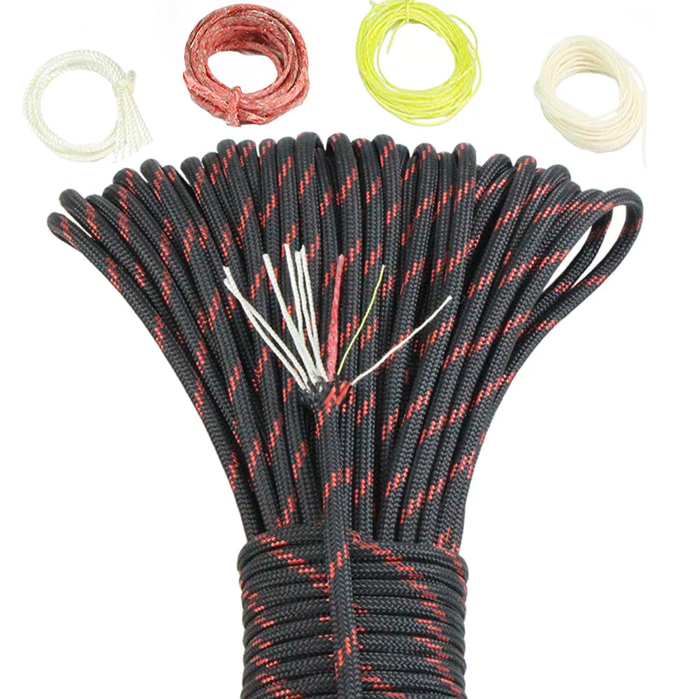 550 10-Core Paracord 4mm Outdoor Camping Survival Tool PE Fire Rope Fishing Cotton