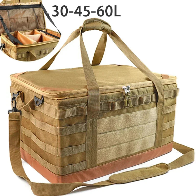 30 45 60L Camping Storage Bag Trunk Organizer with Handles Versatile Large Capacity