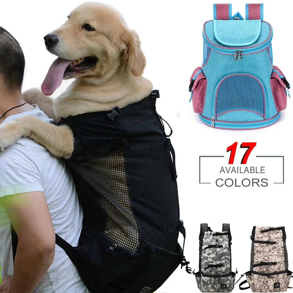 Breathable Dog Carrier Bag Portable Pet Outdoor Travel Backpack Reflective Carrier Bags