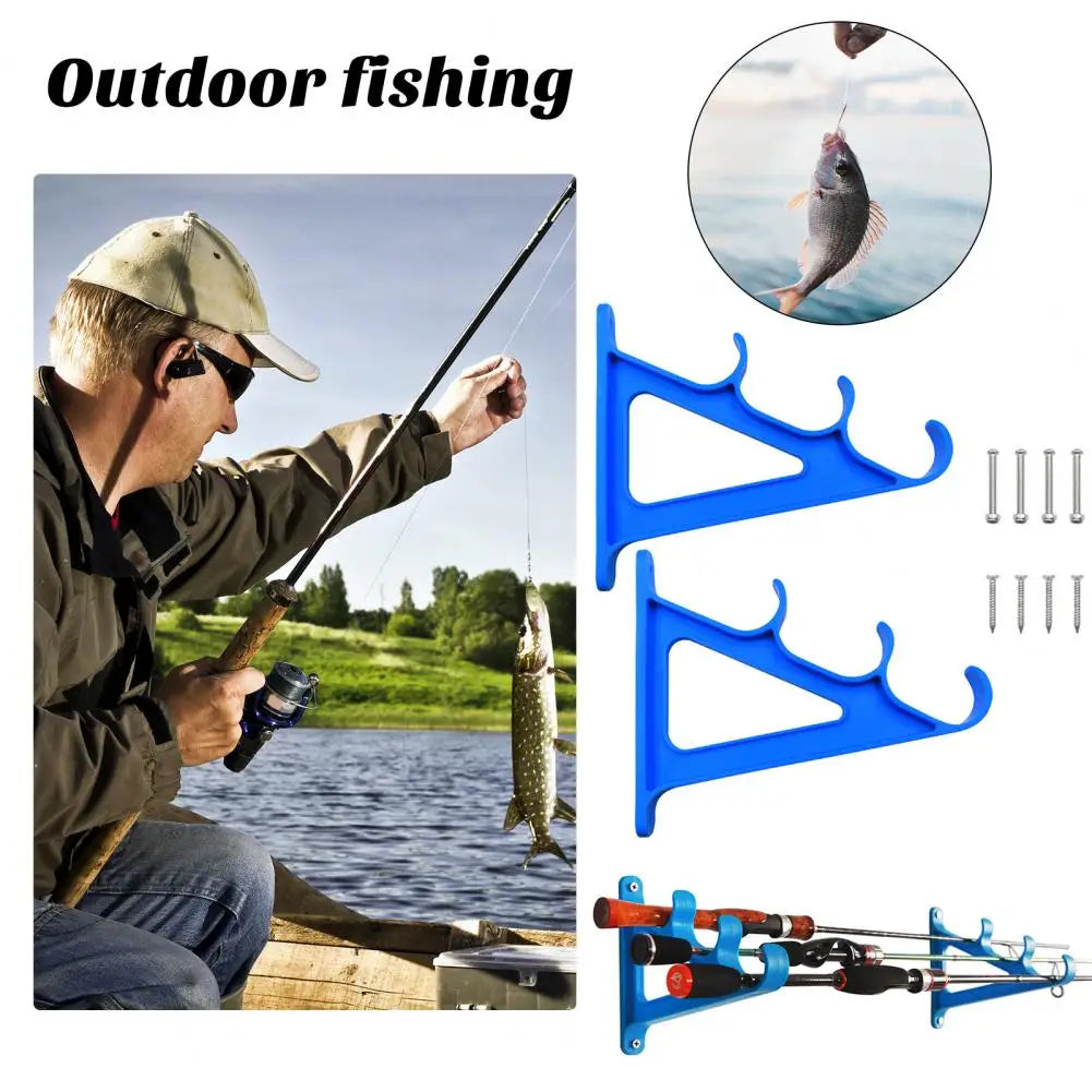 Fishing Rod Holder 3-Position Rack Fishing Rod Storage Wall Mounted Fishing Pole