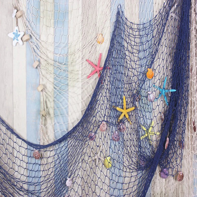 Fishing Net Wall Hangings Ornament Studio Prop Room Home Decoration Mediter