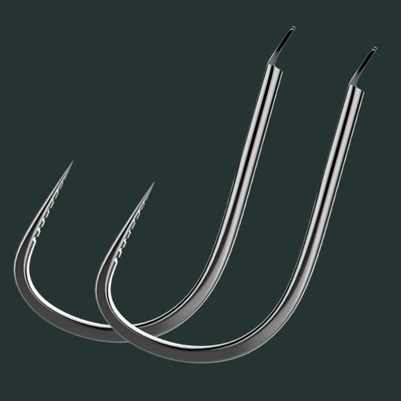 100 pcs fishing accessories snakelike belly-cut needle hook tip fishing hook fishing gear