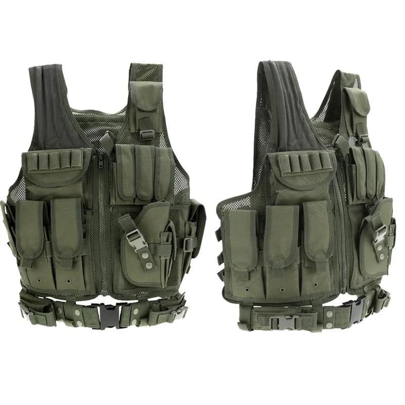 Military Equipment Tactical Vest Police Training Combat Armor Gear Army Paintball Hunting