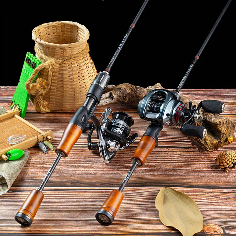 Ultra Light Fishing Rod Carbon Fiber Spinning Casting Fishing Pole Ultra Soft Solid Top Fast