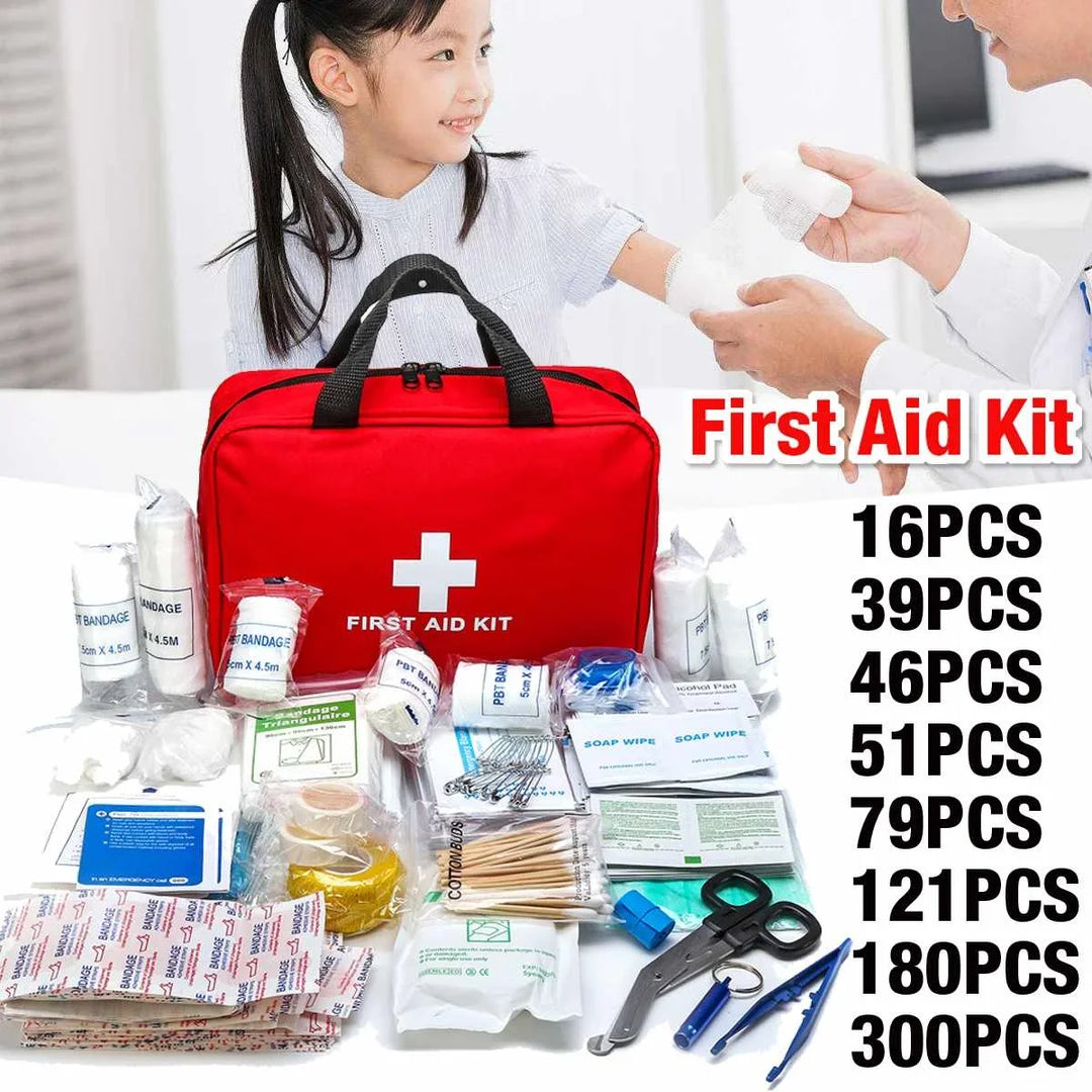 Portable 16-300Pcs Emergency Survival Set First Aid Kit for Medicines Outdoor Camping Hiking Medical Bag Emergency Handbag