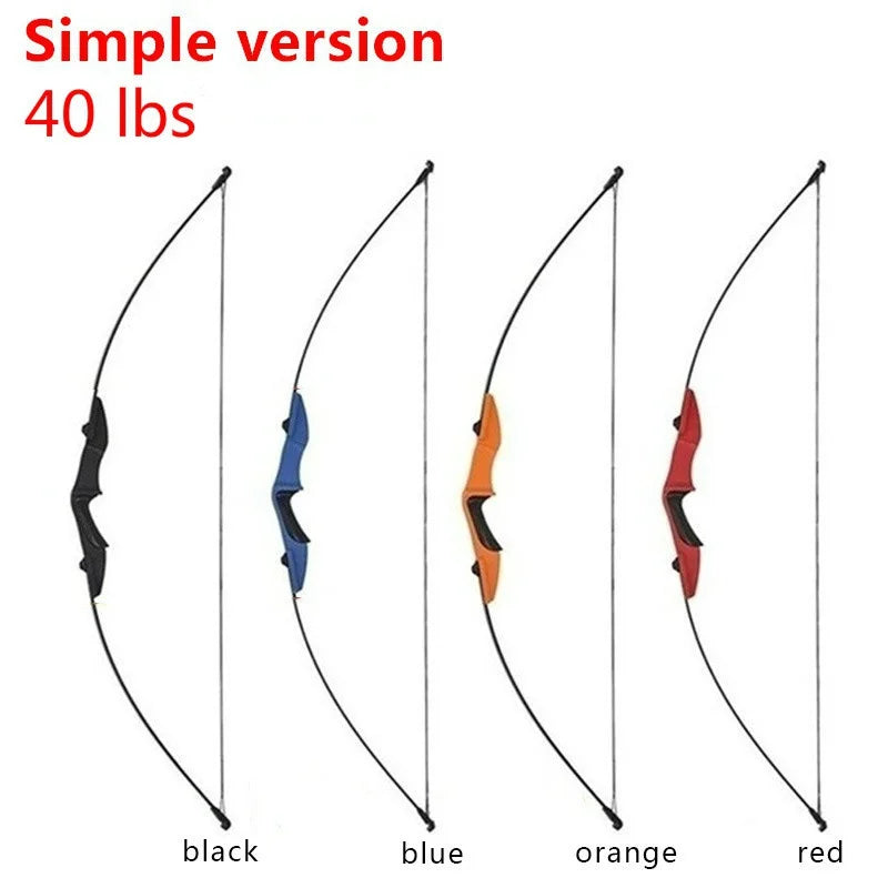 New High Quality Metal 80-100lbs Straight Powerful Archery Recurve Bow for Outdoor Hunting Shooting Competition Professional