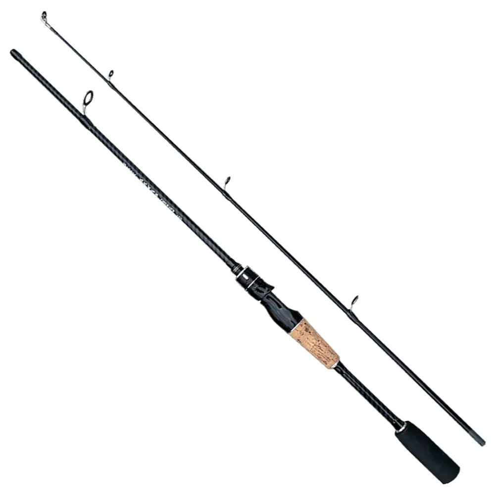 Baitcasting Spinning Travel Carbon 2 Section Fishing Rods Casting Weight