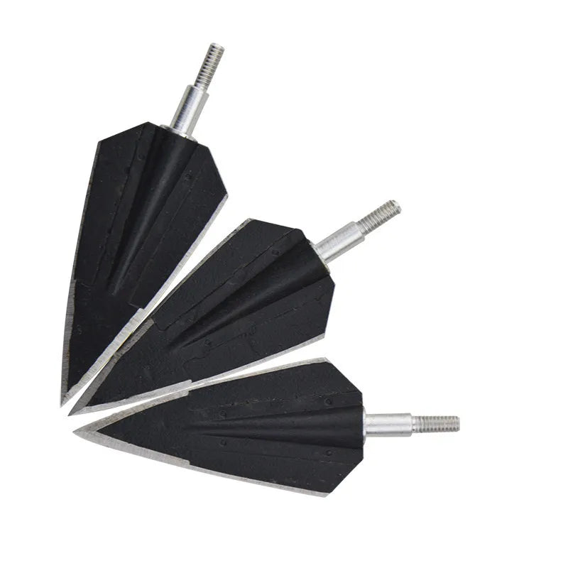 3/6/12pcs Archery  Broadheads 160Grain Universal Thread 2 Fix Blade Tip Points Target For Outdoor Hunting Accessories