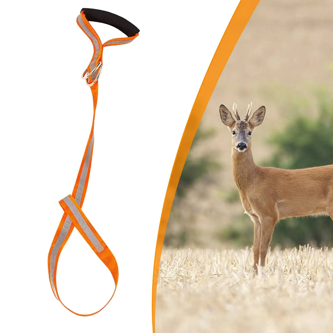 Deer Drag Harness Durable Deer Drag Strap with Comfortable Handle Tow Rope Hunting