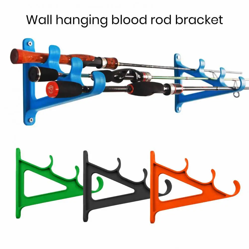 Fishing Rod Holder 3-Position Rack Fishing Rod Storage Wall Mounted Fishing Pole