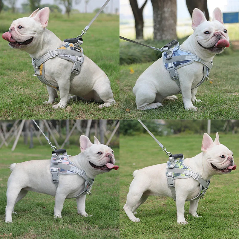 No Pull Large Dog Harness with Easy Control Handle Oxford Cloth Big Dog Harness
