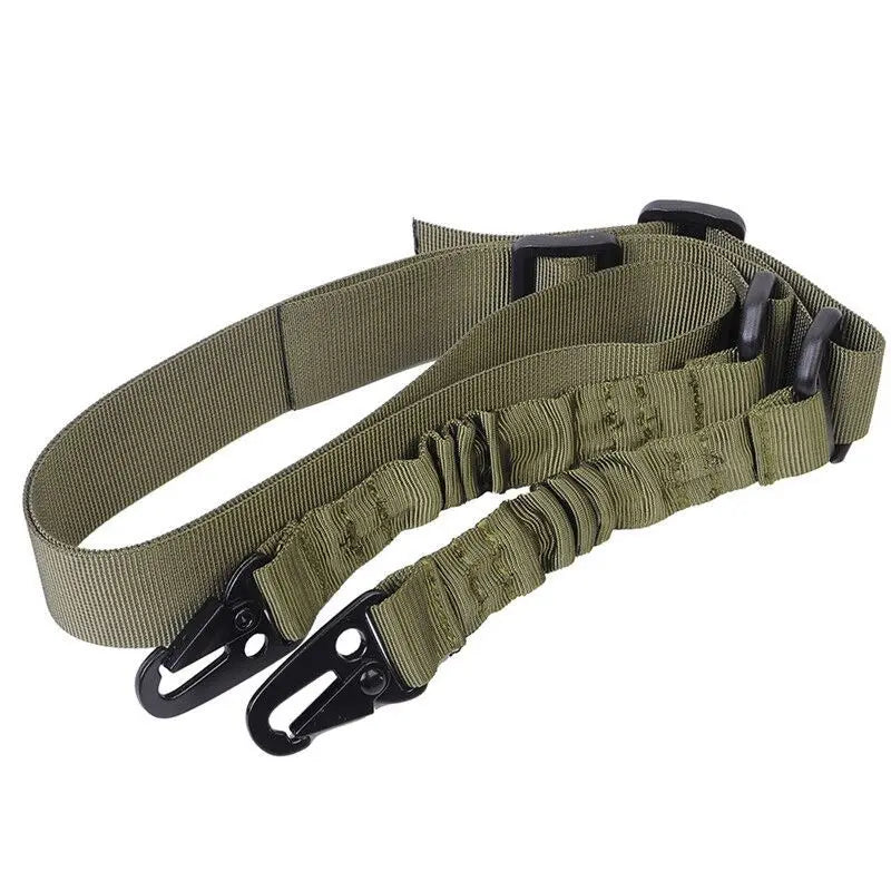 Tactical 2 Point Sling Shoulder Strap Outdoor Rifle Sling Shoulder Strap Metal Buckle Belt