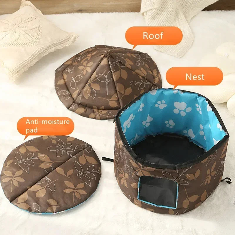 Outdoor Waterproof Cats Dog Houses Foldable Warm Winter Tent Bed for Small Medium