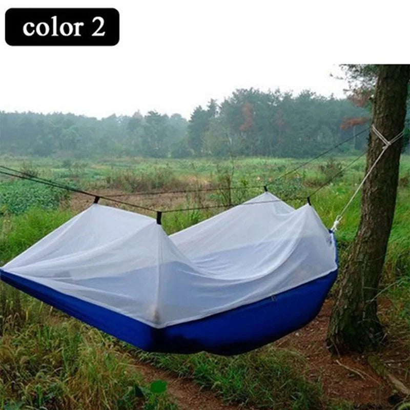 1-2 Person Hammock Outdoor Camping Hammock With Mosquito Net High Strength