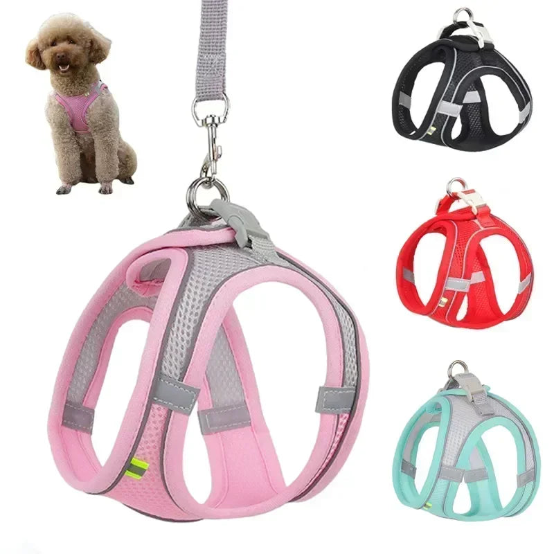 Adjustable Puppy and Cat Harness Vest Dog Chest Bulldog Chihuahua Outdoor Walking