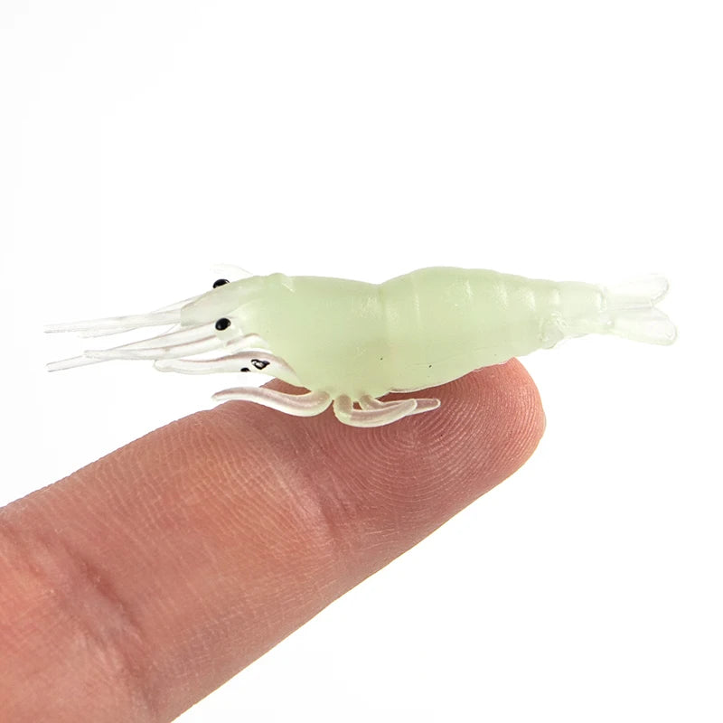 10 x 4cm Artificial Shrimp Soft Bait Fake Lures Bionic Shrimp Worm For Fishing Bait Hook