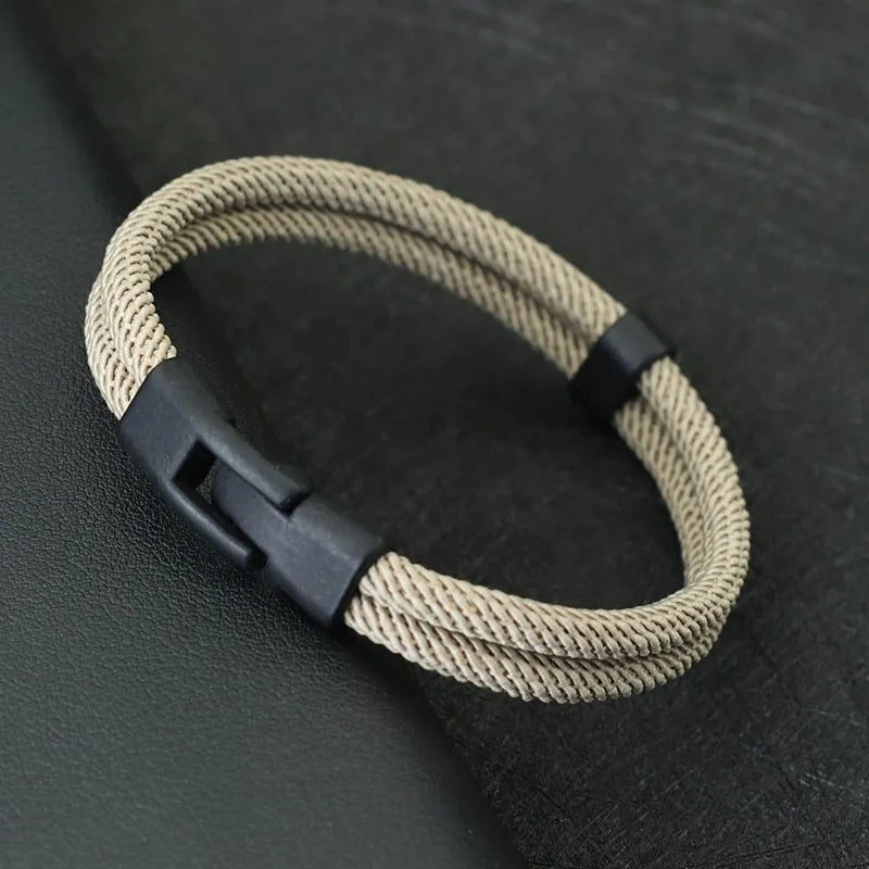 Fashion Mens Bracelet Bangle Milan Rope Nautical Braslet Homme Leisure Accessories