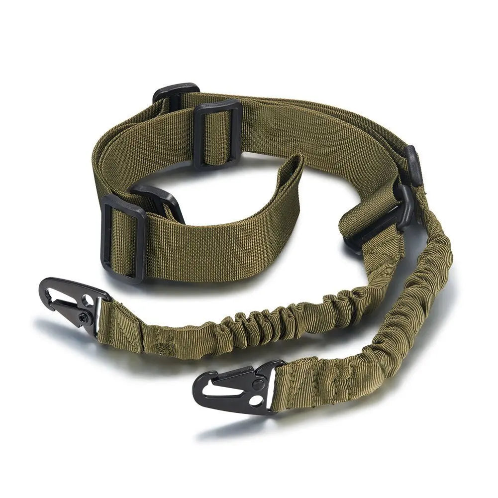 Tactical 2 Point Sling Shoulder Strap Outdoor Rifle Sling Shoulder Strap Metal Buckle Belt