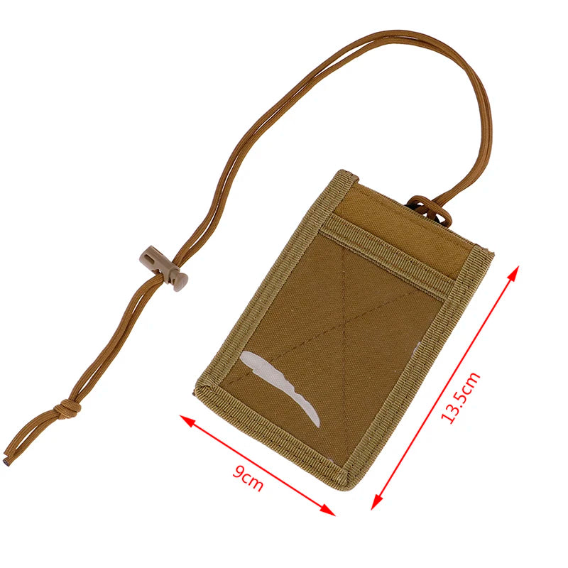 1PC Tactical ID Card Case Patch Neck Lanyard and Credit Card ID Card Holder Outdoor