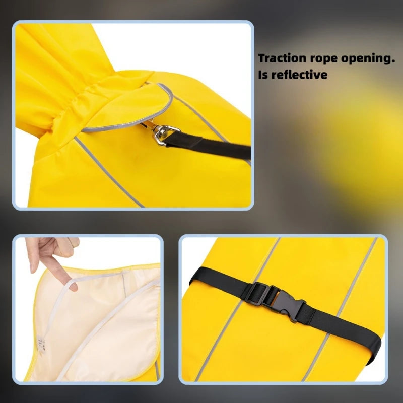 Medium And Large Dog Raincoat Poncho Labrador Golden Retriever Corgi Pet Clothes