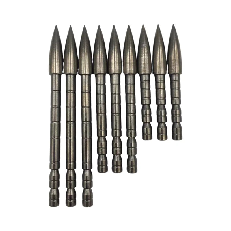 12PCS 4.2 mm Arrow Head DIY 80 100 120 Grain Bullet Point Tip For ID 4.2 mm Arrow Shaft Arrow Head Archery Accessory Bow