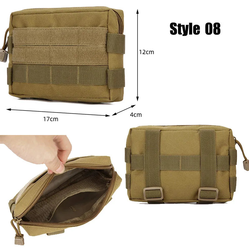 Tactical Bags Molle Pouches Military Gear Waist Bag Men Phone Pouch Camping Hunting