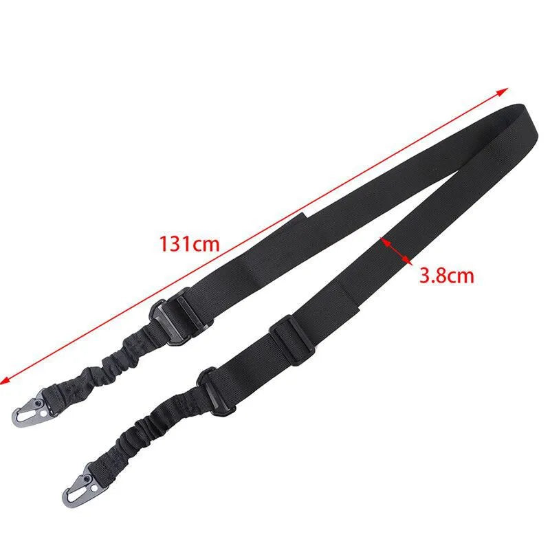 Tactical 2 Point Sling Shoulder Strap Outdoor Rifle Sling Shoulder Strap Metal Buckle Belt