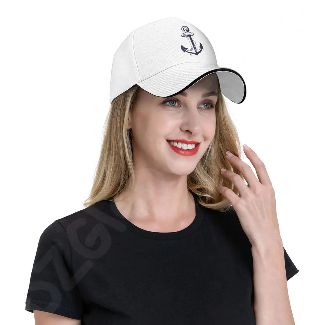 New Anchor Baseball Cap Nautical Anchor Marine Fashion Men Sun Hat Sailor Nautical