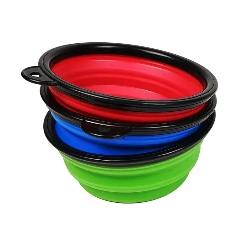 350ML Foldable Silicone Pet Bowl Portable Puppy Food Container Collapsible Feeder