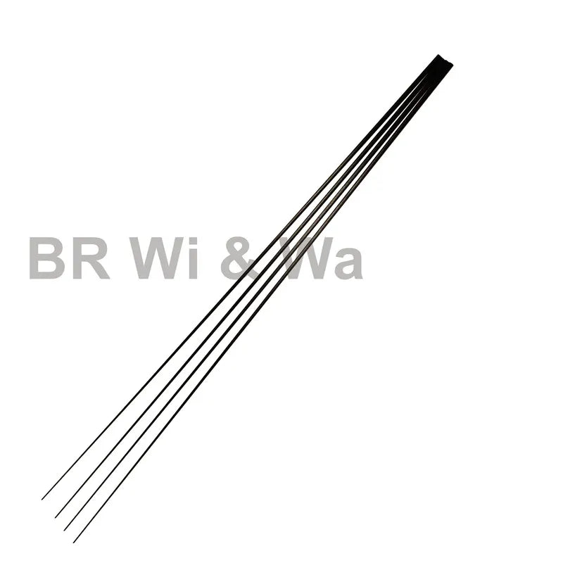 BR Wi & Wa 4PCS 50CM Solid Carbon Rod Tip Blank No Paint Rod Building Components