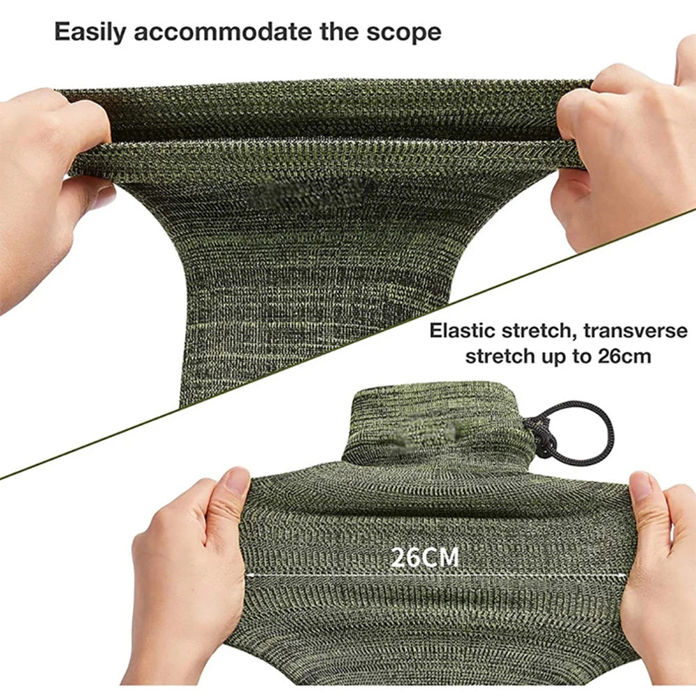 Gun Sock Airsoft Rifle Pistol Knit Polyester Protect Holster Dust-proof Moisture-proof