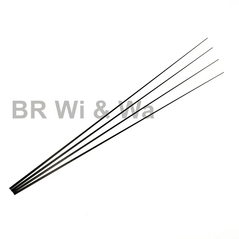 BR Wi & Wa 4PCS 50CM Solid Carbon Rod Tip Blank No Paint Rod Building Components