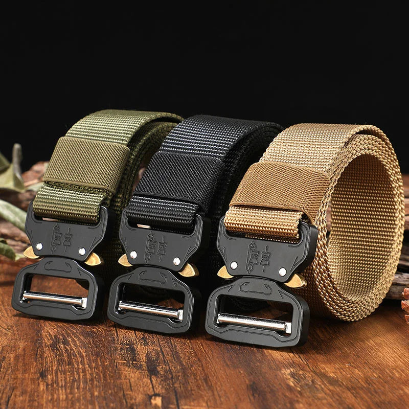 FRALU New Nylon Belt Men Army Tactical Belt Molle Military SWAT Combat Belts