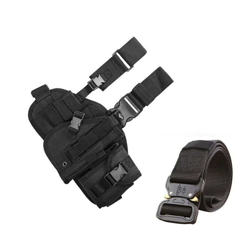 Tactical Gun Holster Army Multi-function Leg Bag Tied Leg Pistol Protective Handgun