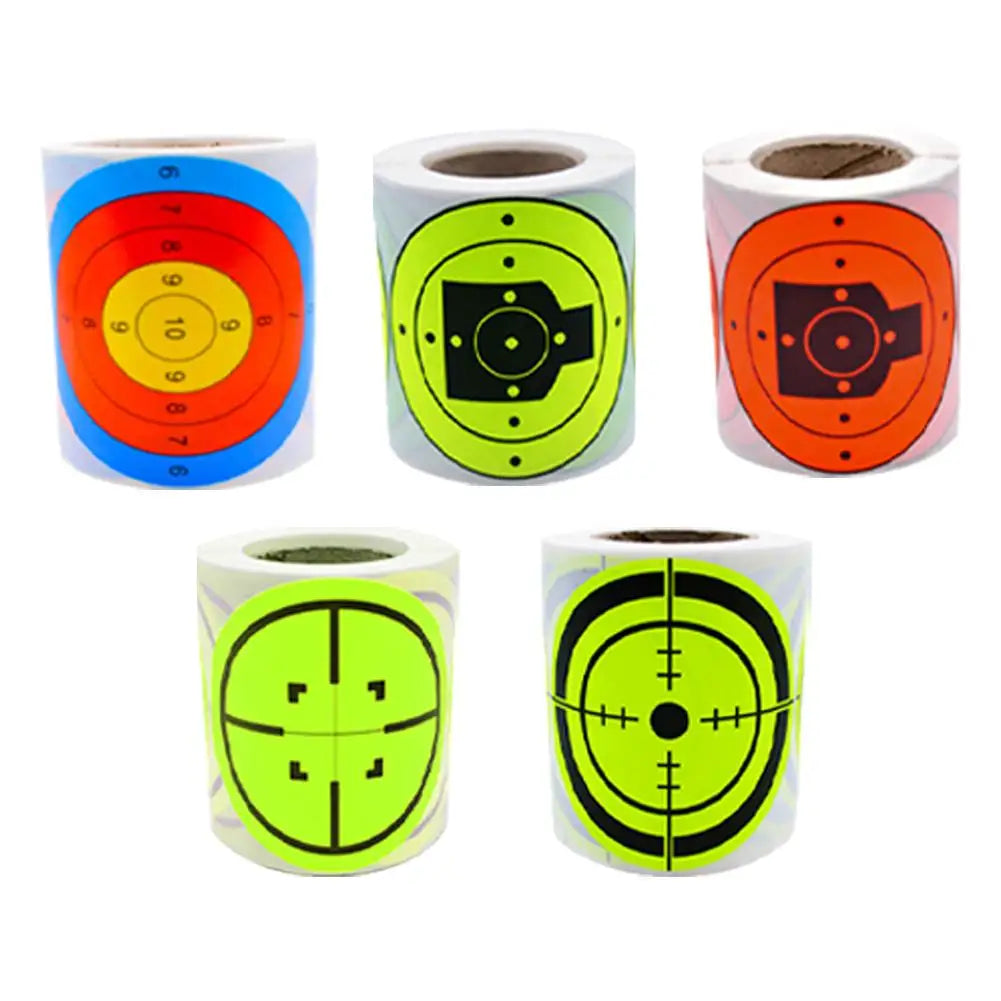 200pcs Shooting Target Stickers Fluorescence Self-adhesive Patch Shooting Target