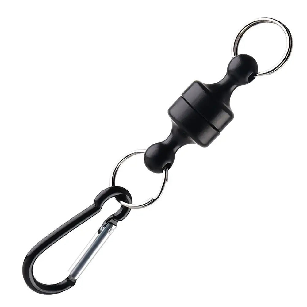 Outdoor Fishing Clip Magnetic Buckle With Keychain Carabiner Anti falling Fishing Gear