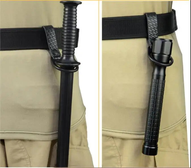 Tactical Flashlight Holder with Belt Clip Keeper Portable Outdoor Torch Pouch Holder