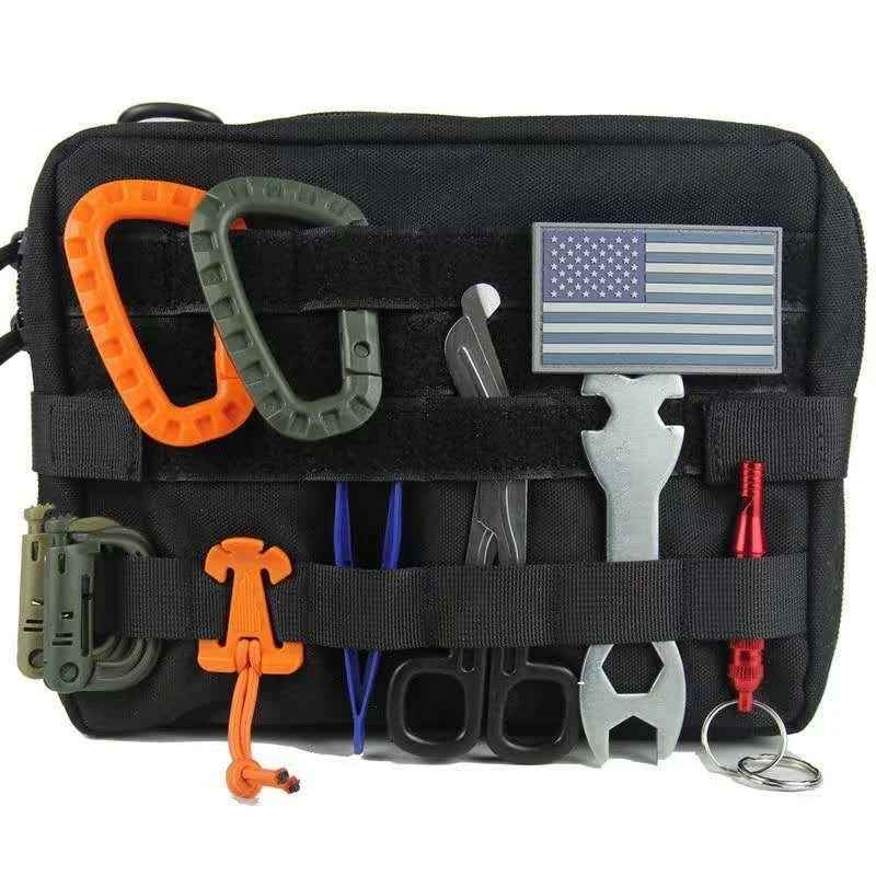 Military EDC Tactical Bag Waist Belt Pack Hunting Vest Emergency Tools Pack Outdoor Medical First Aid Kit Camping Survival Pouch