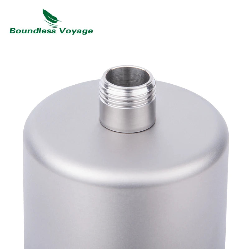 Boundless Voyage Outdoor Titanium Hip Flask Camping Wine Sports Bottle Drink Alcohol