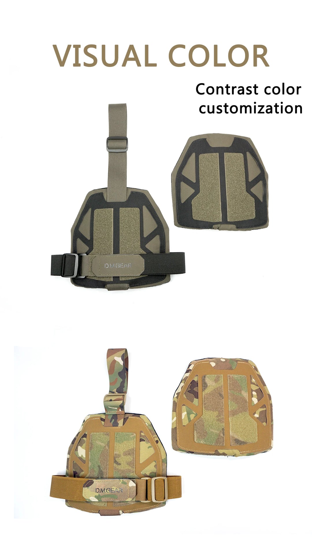 DMgear Steel Series - Tactical Vest Universal Shoulder Pads Shoulder Armor Compatible