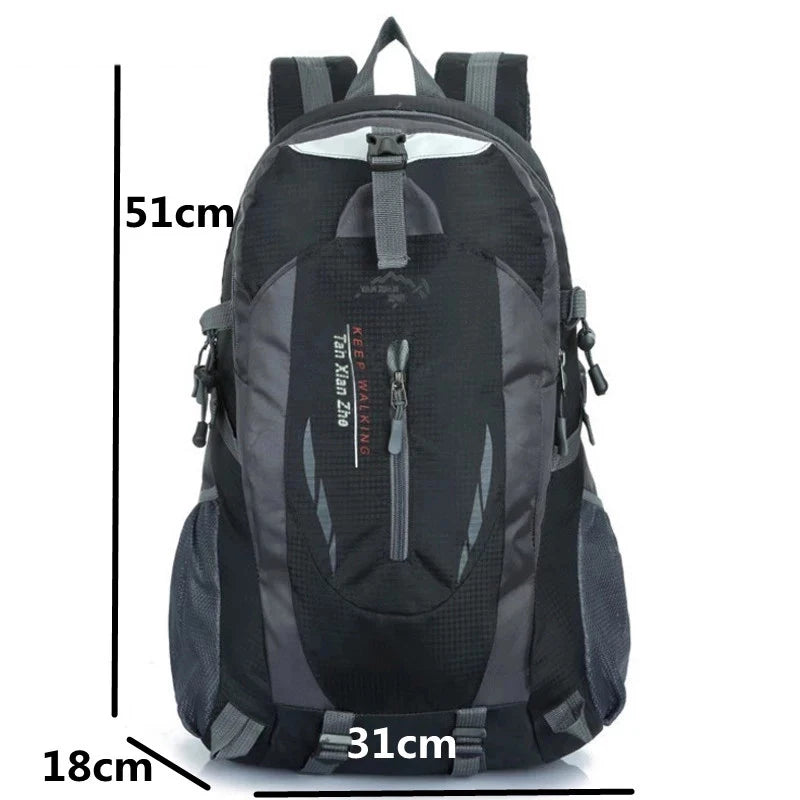 Men's Hiking Outdoor Nylon Backpack Travel Climbing Rucksack Sports Bag Camping