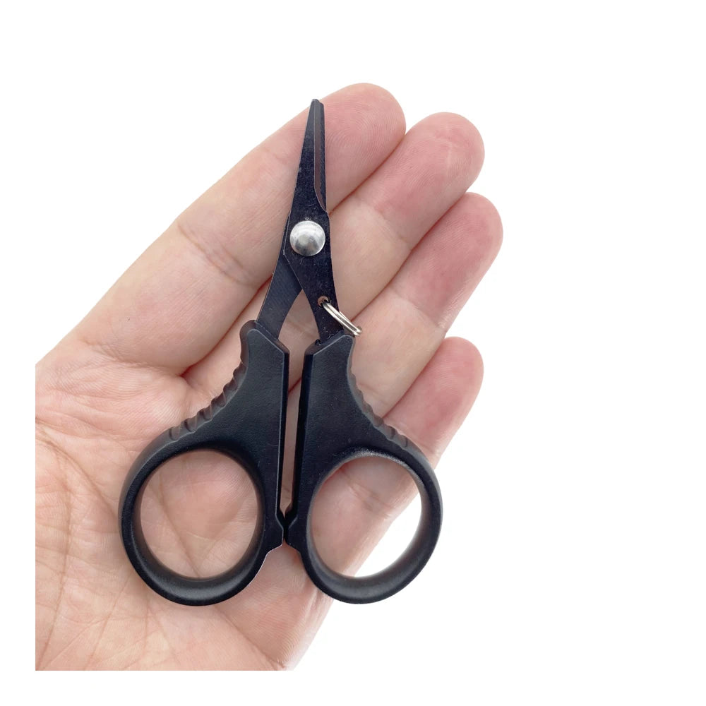 1pc Titanium coating Stainless steel fishing scissors fishing line scissors Mini Short