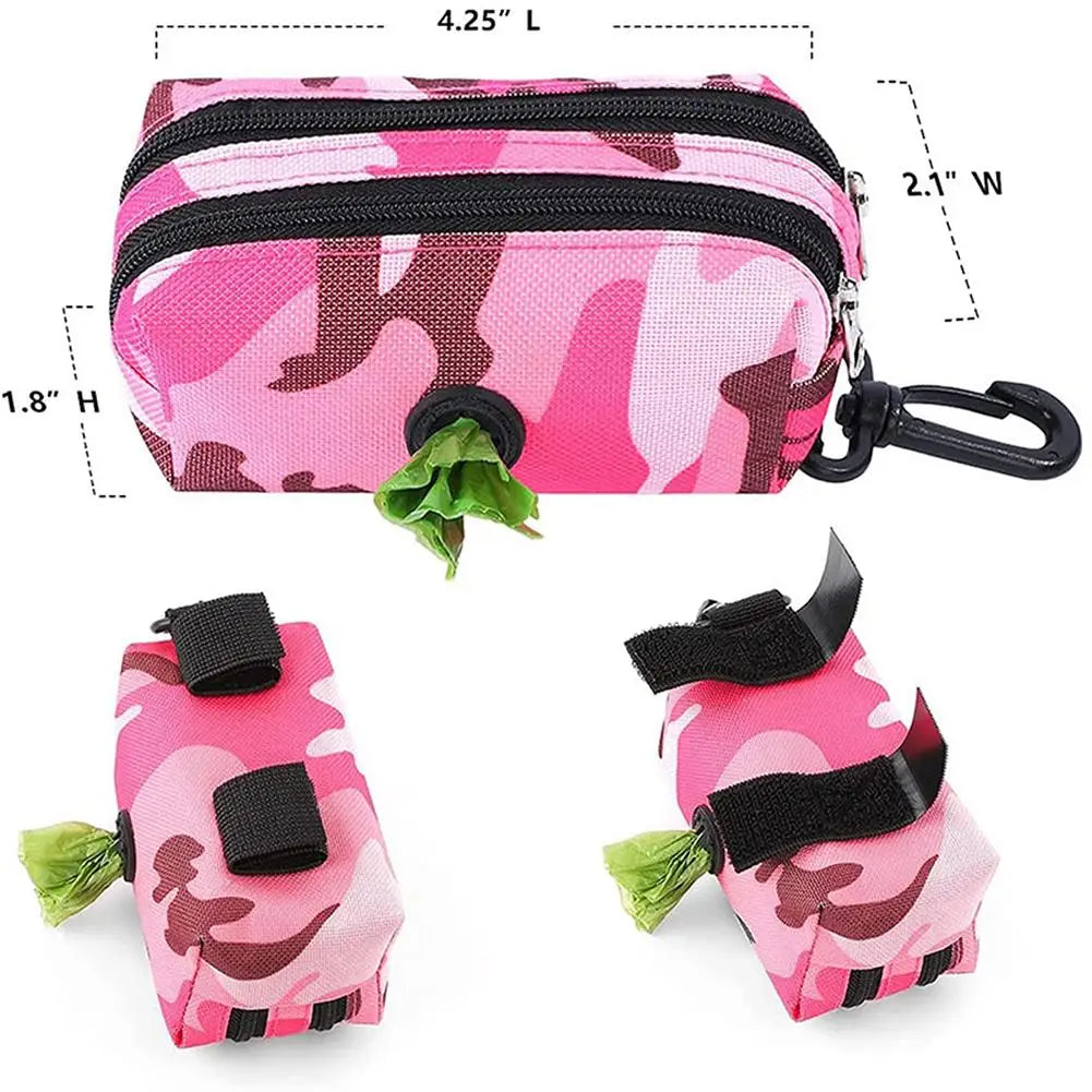 Pet Waste Bag Oxford Cloth Portable Degradable Dog Poop Pouch Storage Bag Pet