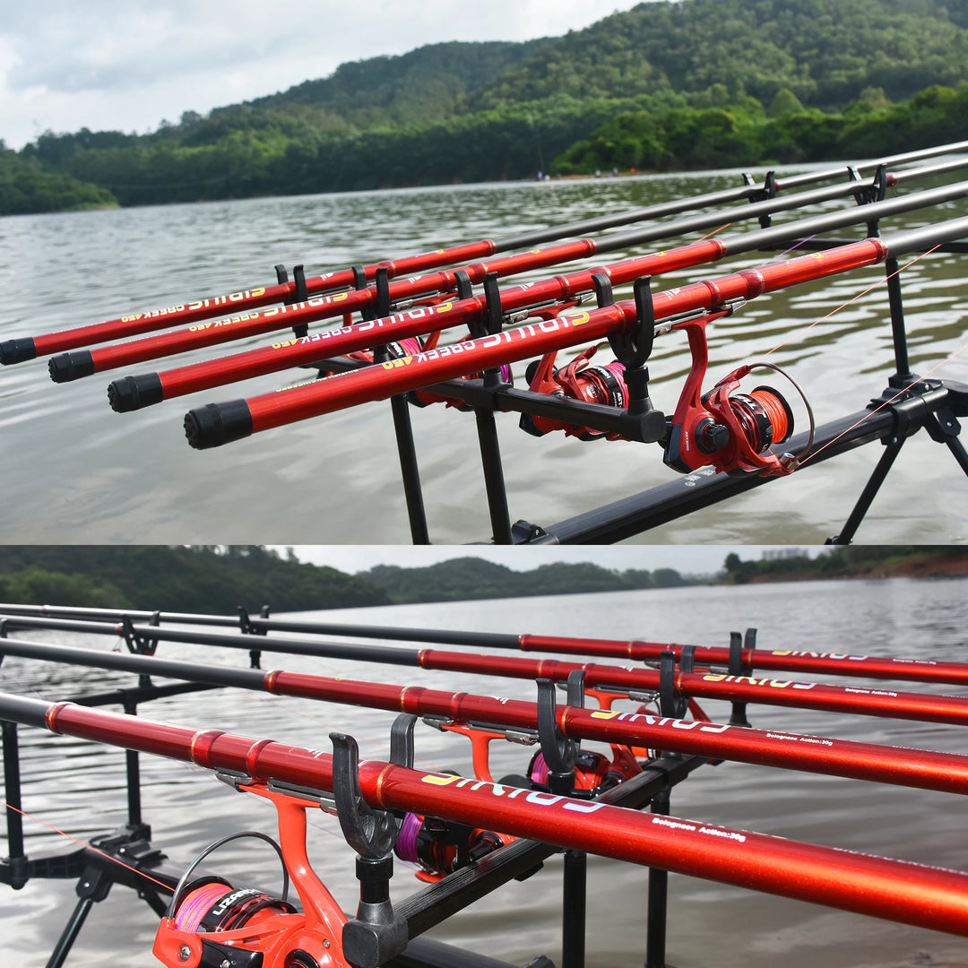 BIUTIFU Telescopic Fishing Rod 4/4.5/5/5.5/6/6.5m T800 Carbon Travel UltraLight