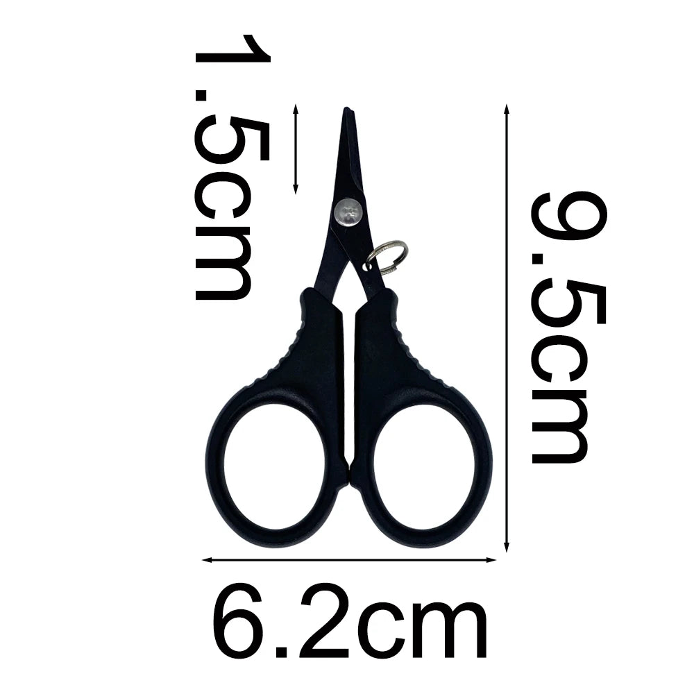 1pc Titanium coating Stainless steel fishing scissors fishing line scissors Mini Short