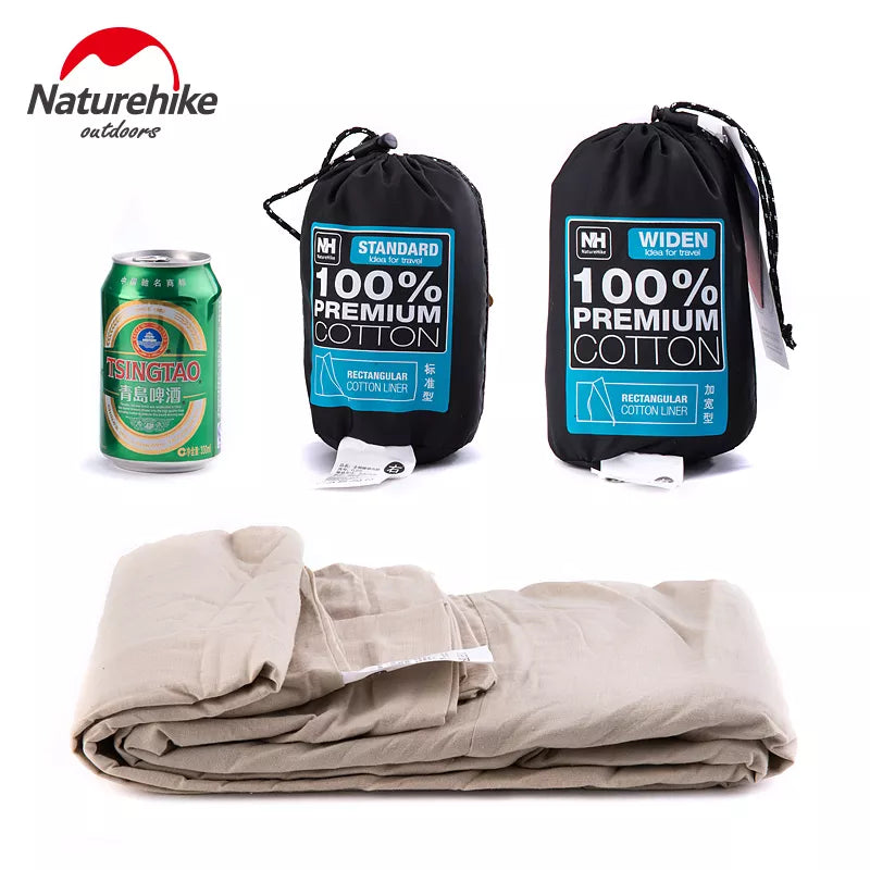 Naturehike Single Double Sleeping Bag Liner Envelope Ultra-light Portable Cotton Sleeping